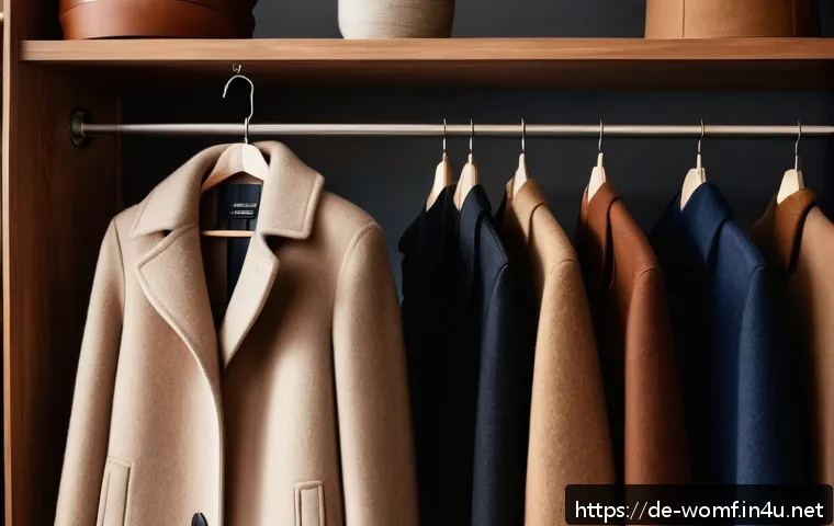 겨울 여성 울코트 비교 - A high-quality wool coat displayed on a mannequin in a cozy boutique setting in Germany, featuring a...